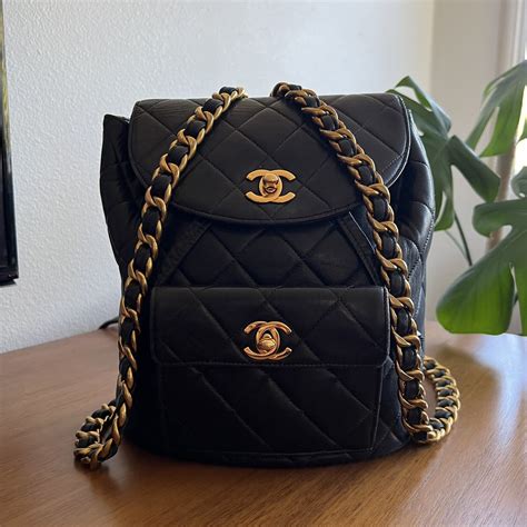 chanel black coco cocoon backpack|vintage Chanel backpack price.